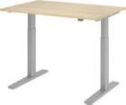 Hammerbacher Schreibtisch XMKA12 120 x 80 cm Platte Eiche 25 mm dick ABS Dickkante