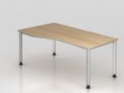 Hammerbacher Schreibtisch HS18 4 Fuß 180 x 100 / 80 cm Eiche