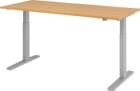 Hammerbacher Schreibtisch höhenverstellbar 1800 x 800 x 700 bis 1200 mm Platte Buche