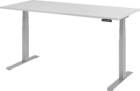 Hammerbacher Schreibtisch höhenverstellbar 1800 x 800 x 640 bis 1290 mm Platte Lichtgrau