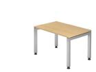 Hammerbacher Schreibtisch U-Fuß eckig 120 x 80 cm Ahorn