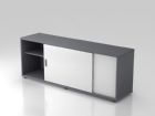 Hammerbacher Sideboard 160 x 40 x 59,6 cm beidseitig nutzbar Graphit Weiß