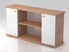 Hammerbacher Sideboard 2 TürenBreite 166 cm SG Nussbaum / Weiß