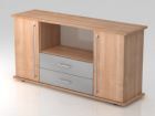 Hammerbacher Sideboard 2 Türen 2 Schubkasten RE Nussbaum