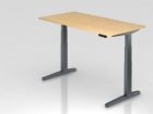 Hammerbacher Sitz-Steh-Schreibtisch 160 x 80 cm Ahorn Platte 25 mm