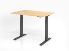 Hammerbacher Sitz-Steh-Schreibtisch 120 x 80 cm Ahorn / Graphit Höhe 64 - 129 cm