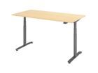 Hammerbacher Sitz-Steh-Schreibtisch 160 x 80 cm Ahorn Elektroantrieb 2 stufig