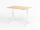 Hammerbacher Sitz Steh Schreibtisch XMKA12 120 x 80 cm Ahorn Weiß elektrisch höhenverstellbar
