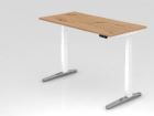 Hammerbacher Sitz-Steh-Schreibtisch XBHM16 160 x 80 cm Arbeitshöhe 65-130 cm