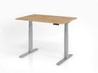 Hammerbacher Sitz-Steh-Schreibtisch höhenverstellbar 120 x 80 cm Asteiche