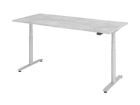 Hammerbacher Sitz-Steh-Schreibtisch 180 x 80 cm Arbeitshöhe 63 - 197 cm Beton