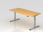 Hammerbacher Sitz Steh Schreibtisch 180 x 80 cm Buche elektrisch höhenverstellbar
