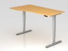 Hammerbacher Sitz Steh Schreibtisch 180 x 100 / 80 cm Buche 25 mm