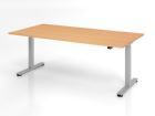 Hammerbacher Sitz Steh Schreibtisch XMST2E 200 x 100 cm Buche Elektroantrieb 