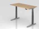 Hammerbacher Sitz-Steh-Schreibtisch 160 x 80 cm Eiche Arbeitshöhe 65-130 cm