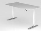 Hammerbacher Sitz-Steh-Schreibtisch 200 x 100 cm Elektroantrieb Arbeitshöhe 65 - 130 cm