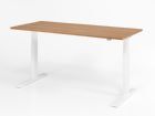 Hammerbacher Sitz Steh XMKA19 Schreibtisch 180 x 80 cm Nussbaum Weiß Höhe 70 - 120 cm