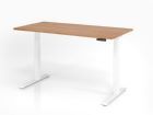 Hammerbacher Sitz-Steh-Schreibtisch Elektroantrieb 2-stufig 160 x 80 cm Nussbaum Weiß