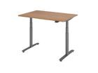 Hammerbacher itz-Steh-Schreibtisch 120 x 80 cm Nussbaum