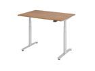 Hammerbacher Sitz-Steh-Schreibtisch XDLR12 120 x 80 cm Nussbaum