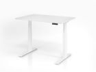 Hammerbacher Sitz-Steh-Schreibtisch XDKB12 120 x 80 cm Weiß Platte 25 mm