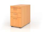 Hammerbacher Standcontainer aus Buche 42,8 x 80 cm mit 2 Schubladen BS