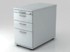 Hammerbacher Standcontainer in grau 42,8 x 80 cm mit 2 Schubladen BM