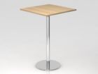 Hammerbacher Stehtisch STH08 80 x 80 cm Eiche / Chrom Höhe 111 cm