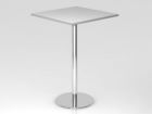 Hammerbacher Stehtisch 80 x 80 cm Höhe 111 cm Grau / Chrom