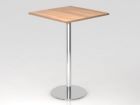 Hammerbacher STH08 Stehtisch 80 x 80 cm Höhe 111 cm Nussbaum / Chrom