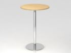 Hammerbacher Stehtisch 80 cm rund Höhe 111 cm Ahorn / Chrom