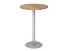Hammerbacher Stehtisch 80 cm rund Asteiche / Silber
