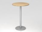 Hammerbacher STH08 Stehtisch 80 cm rund Eiche / Silber
