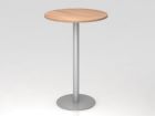 Hammerbacher STH08 Stehtisch 80 cm rund Nussbaum / Silber