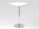 Hammerbacher STH08 Stehtisch 80 x 80 cm Weiß / Chrom Höhe 111 cm