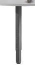 Hammerbacher Stützfuß quadratisch R Graphit Höhe einstellbar von 65 - 85 cm