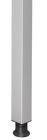 Hammerbacher Stützfuß quadratisch Q Silber Quadratrohr 60 x 60 cm