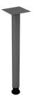 Hammerbacher Stützfuß rund Graphit Höhe einstellbar von 65,5 - 82,5 cm