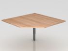 Hammerbacher Verkettungsplatte RT12 120 x 120 cm trapezförmig eckig Nussbaum Graph