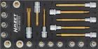 Hazet Steckschlüsseleinsatz Satz Torx Vierkant 163-492/22 T20-T70