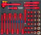 Hazet Steckschlüssel Satz schutzisoliert 163-545/41 3/8 Zoll 10 mm 41 teilig