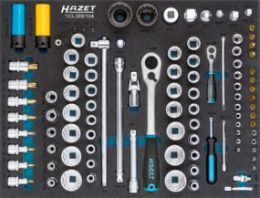 Hazet Steckschlüssel Satz 163-369/104 mit 104...