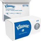 Kimberly-Clark Falthandtücher weiß 318 x 215 mm 2 lagig Pack mit 124 Tücher