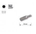KRAFTWERK 1/4" Innensechskant-Bit 25 mm 4 mm, 5Stk