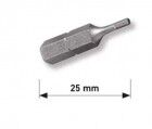 KRAFTWERK 1/4" Innensechskant-Bit 25mm 5/64" mit Bohr.,5Stk