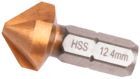 Kraftwerk Kegelsenker Bit HSS 12,4 mm x 90 Grad 1/4 Zoll x 25 mm