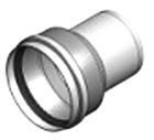 Kroll Heizgeräte Adapter Übergangsstück 80mm auf 100mm