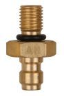 KS Tools Adapterstück M8 x 1,0 Außengewinde und 1/4 Zoll Schlauchanschluss mit Dichtring