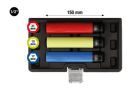 KS Tools Alu Felgen Kraft Stecknuss Satz extra lang 3 Teile 1/2 Zoll 17 19 21 mm