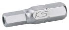 KS Tools 1/4 Zoll Bit Innensechskant Bohrung Länge 25mm Profilgröße 3/8 Zoll